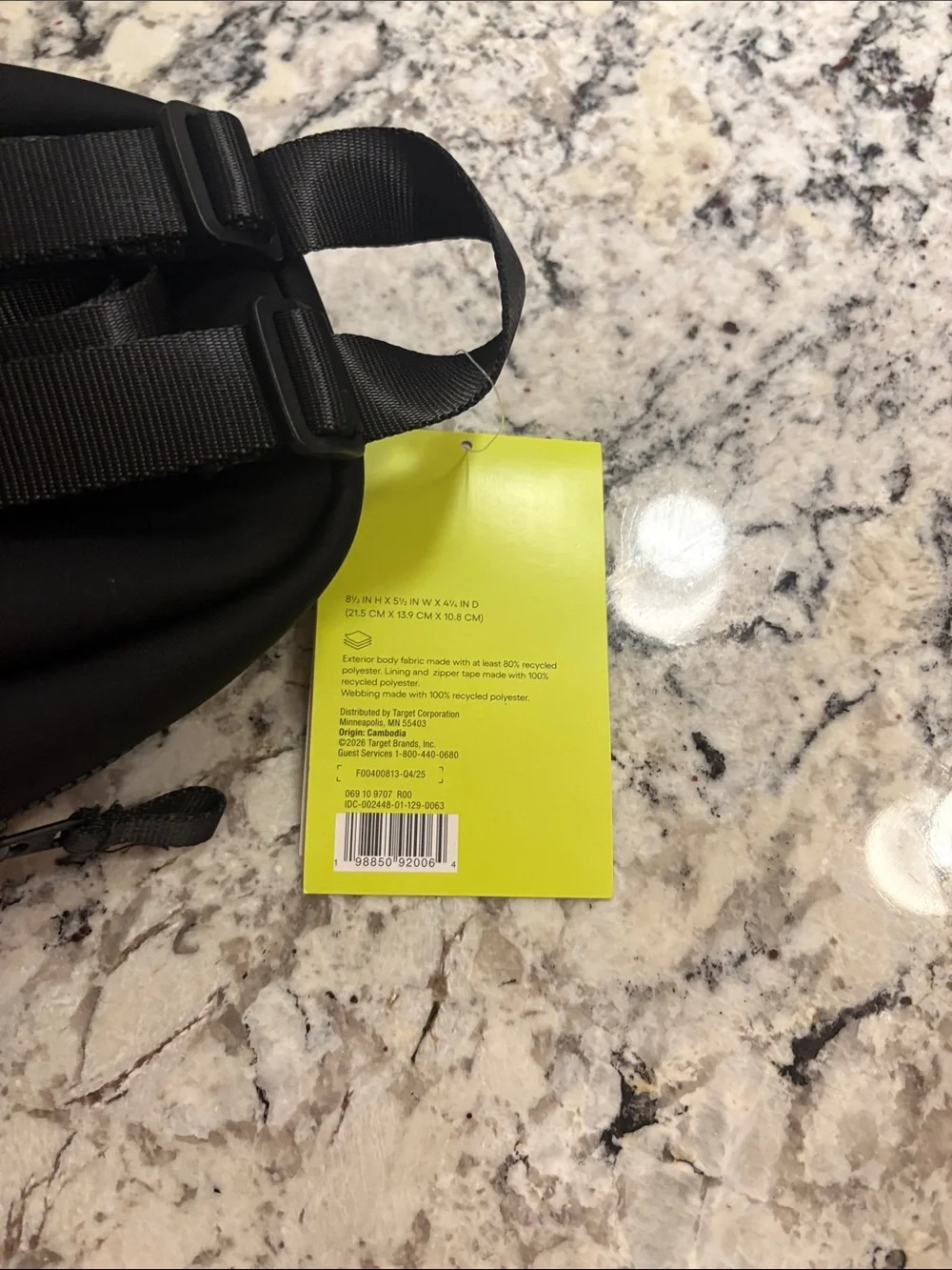 all in motion Black Mini Neoprene Backpack